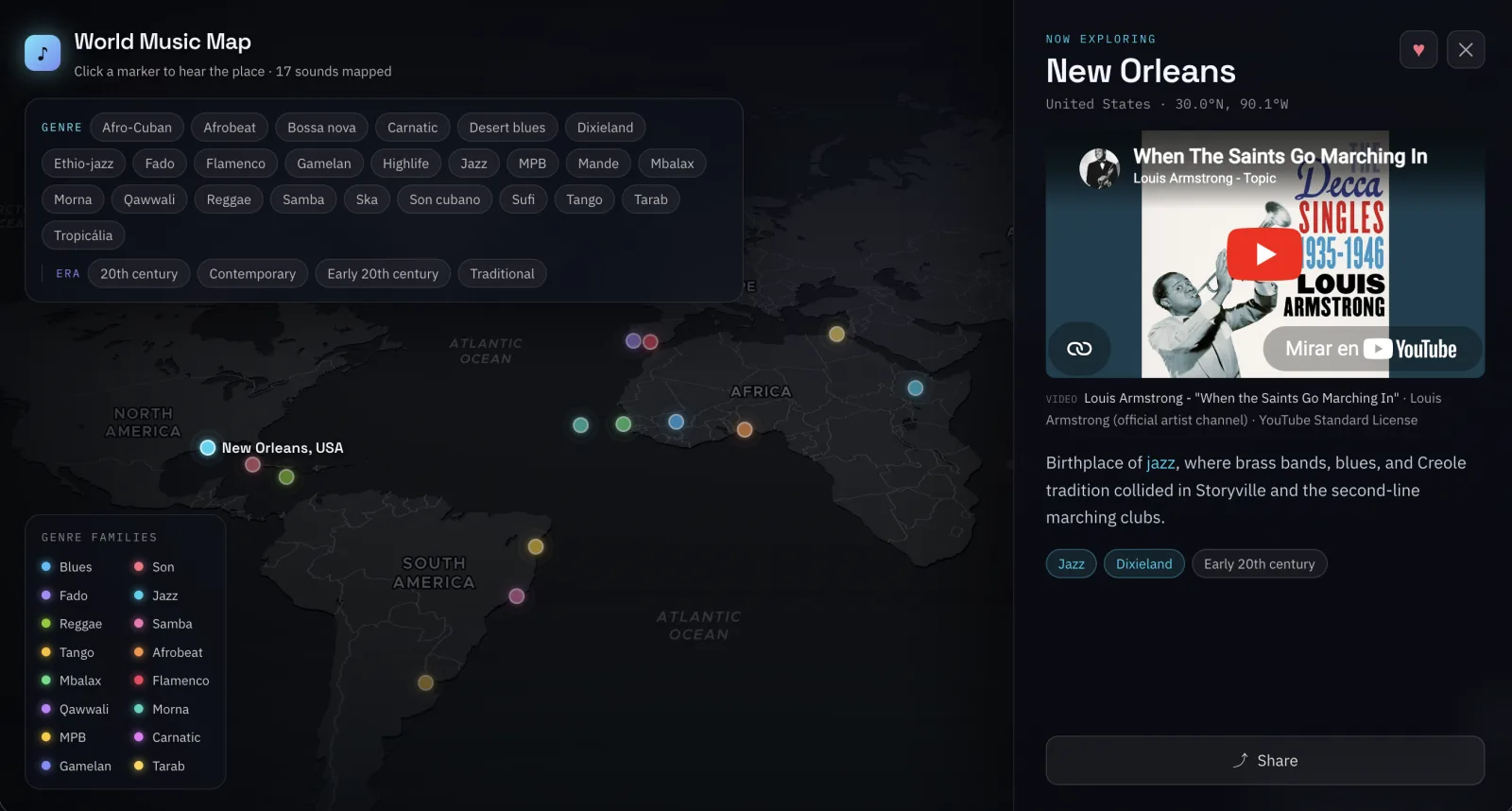 World Music Map screenshot 2